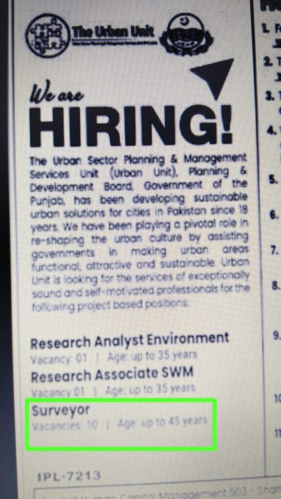 Urban Unit Jobs 2025