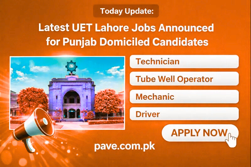 Latest UET Lahore Jobs 2026