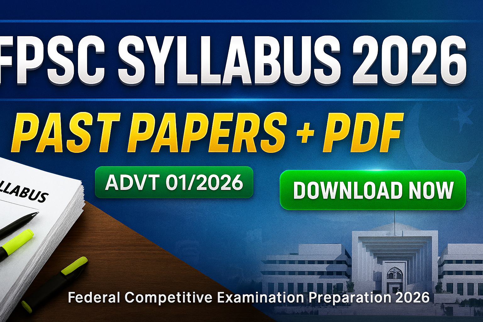 FPSC Syllabus & Past Papers 2026