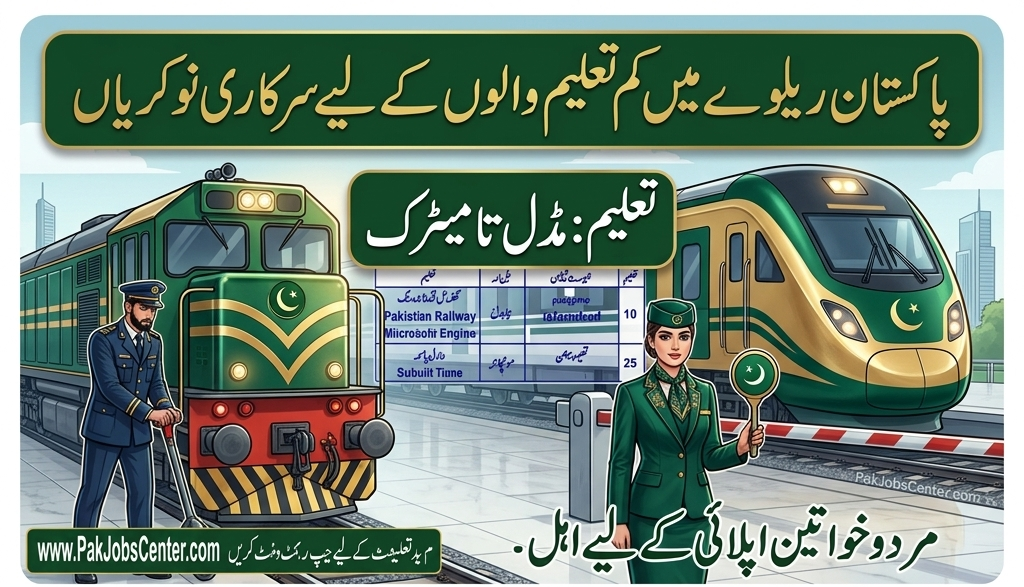 Pakistan Railways Jobs 2026 – 284+ Posts Download Application Form